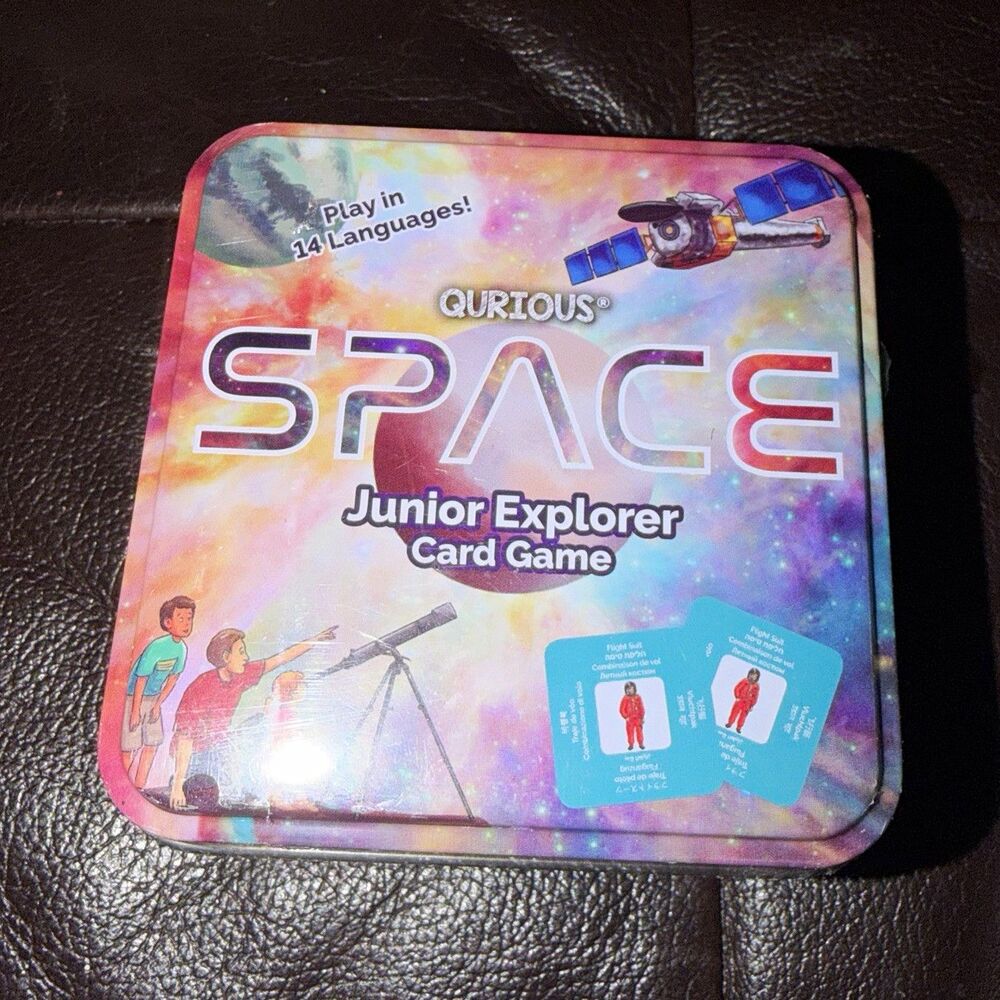 Qurious Space Junior Explorer Card Game Tin 2-6 Players Ages 4-11 2017 Award